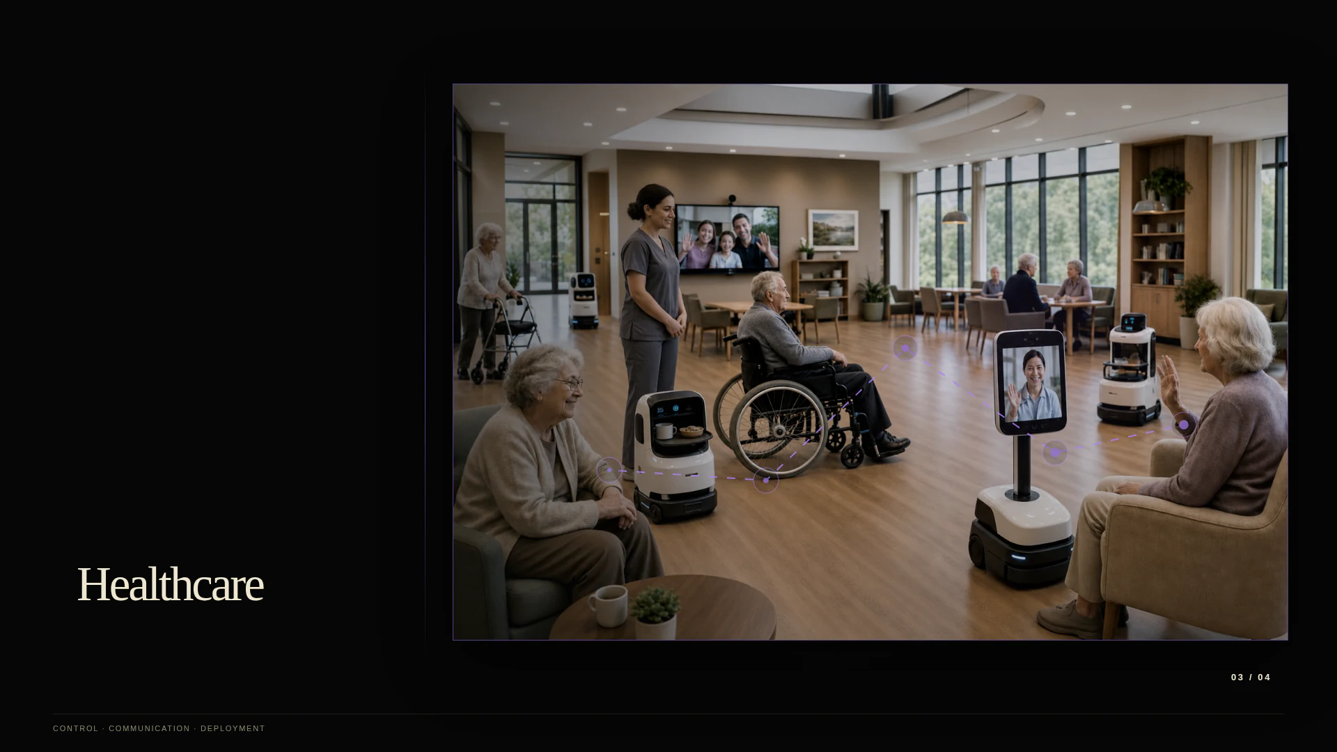 Assisted care — human-centred control.